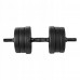 Spokey Dumbbells Pondus bituminous 2 x 10 kg Czarne