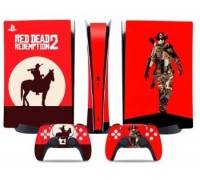 Naklejki Skórki na PlayStation 5 orawith  Pady Motyw Red Dead Redemption 2