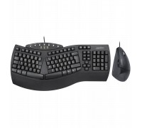 Perixx PERIDUO-512 DE Zestaw klawiatura i mysz przewodowy ergonomiczny