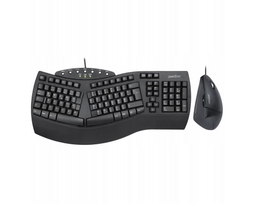 Perixx PERIDUO-512 DE Zestaw klawiatura i mysz przewodowy ergonomiczny