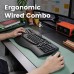 Perixx PERIDUO-512 DE Zestaw klawiatura i mysz przewodowy ergonomiczny