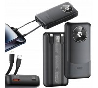 20000 mAh LED Kabel USB-C / Lightning Do iPhone (Black, Szybki)