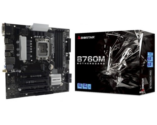 Intel B760 Biostar B760MXC PRO (B760,S1700,mATX,DDR5)