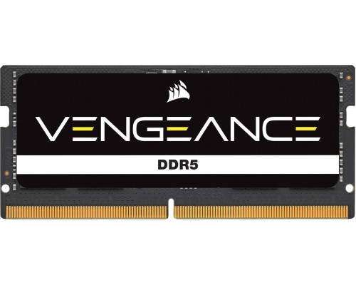 Corsair Vengeance, SODIMM, DDR5, 16 GB, 5200 MHz, CL44 (CMSX16GX5M1A5200C44)