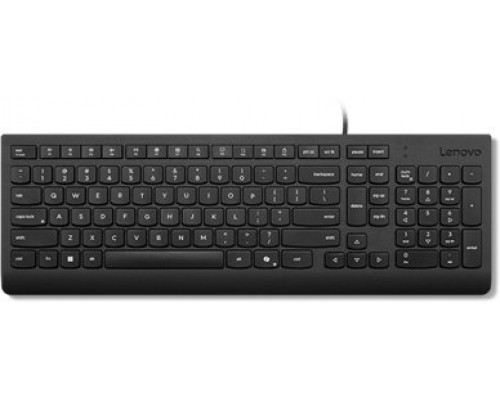 Lenovo 4Y41R64642, Full-size (100%), Wired, USB, Plunger key switch, Black