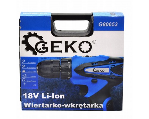 Wiertarko-Wkrętarka 18V Li-Ion 2xAKU (5)
