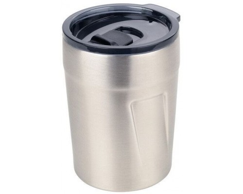 TROIKA Thermobecher ESPRESSO DOPPIO silberfarben