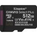 SD  Kingston Canvas Select Plus MicroSDXC 512 GB Class 10 UHS-I/U3 A1 V30 (SDCS3/512GB)