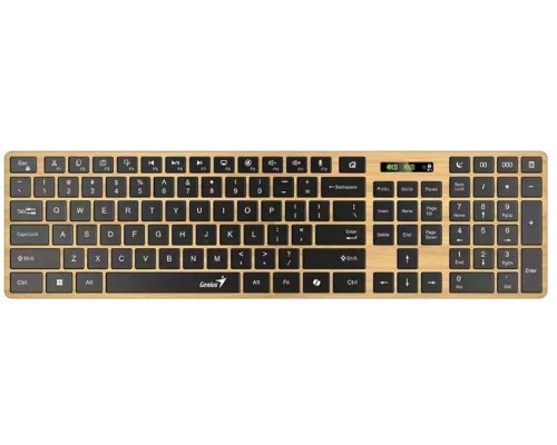 GENIUS Klávesnice Slimstar 7250BT, membránová, bezdrátová, béžová-černá