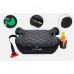 FMonroe FOTELIK SAMOCHODOWY PODKŁADKA SIEDZISKO Z ISOFIX black-szary pikowany R129 125-150 CM
