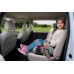 FOTELIK SAMOCHODOWY PODKŁADKA SIEDZISKO Z ISOFIX SZARO-RÓŻOWY R129 125-150 CM