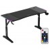 Gaming galds Huzaro Hero 3.6 RGB Black Black 140 cmx60 cm