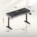 Gaming galds Huzaro Hero 3.6 RGB Black Black 140 cmx60 cm
