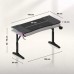 Gaming galds Huzaro Hero 3.6 RGB Black Black 140 cmx60 cm