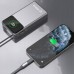 Dudao K31 Pro 45W 20000mAh with a built-in zwijanym kablem USB-C - gray