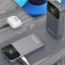 Dudao K31 Pro 45W 20000mAh with a built-in zwijanym kablem USB-C - gray