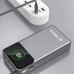 Dudao K31 Pro 45W 20000mAh with a built-in zwijanym kablem USB-C - gray
