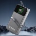 Dudao K31 Pro 45W 20000mAh with a built-in zwijanym kablem USB-C - gray