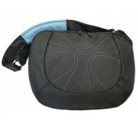 *Natec Impress Orange Black - Blue, czarno-niebieska torba na laptopa 15,4", IM-ORA-B-154
