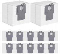Vacuum Cleaner AccessoryROBOROCKDisposable Dust Bag 12-packWhiteFor H58.04.0032 8.04.0032 (6974653810092)