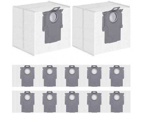 Vacuum Cleaner AccessoryROBOROCKDisposable Dust Bag 12-packWhiteFor H58.04.0032 8.04.0032 (6974653810092)