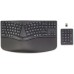 HP 960 Ergonomic Wireless Keyboard klawiatura do domu RF Wireless + Bluetooth AZERTY czarny belgijski