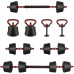 vidaXL Zestaw hantli 4 w 1 Black i red 121 x 19,5 x 19,5 cm