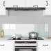 vidaXL Przód kuchenny 2 pcs Biały 70 x 40 cm szkło hartowane