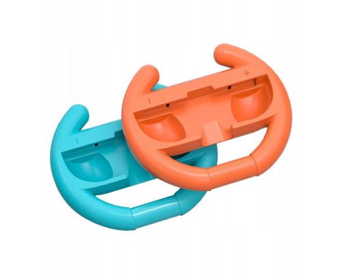 Kierownica wyścigowa for controller|a Joy-Con Nintenfor Switch  2 (opakowanie 2 swith t.) - pomarańcwith owa i niebieska