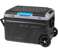 Teesa Profesjonalna lodówka turystyczna kompresorowa TEESA z funkcją mrożenia 40L DC12/24 AC 230V możliwość zasilania baterią , duże koła i solidna rączka , Bluetooth, dwie komory