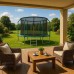 Garden Trampoline Funfit Garden Trampoline dla dzieci 404cm With outer mesh with ladder