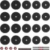 vidaXL vidaXL Zestaw hantli 2 w 1 40kg Black i red