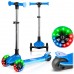 Ricokids Three-wheeled dla dzieci Balance świecąca w ciemności Ricokids Jelly - niebieska