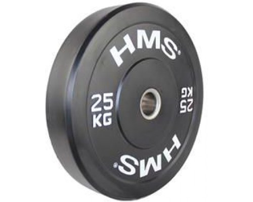 HMS Plate Olympic BBR25 Bumper 25 kg black (17-61-019)