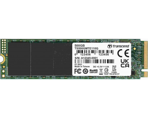 SSD Transcend 110Q 500GB M.2 2280 PCI-E x4 Gen3 NVMe (TS500GMTE110Q)