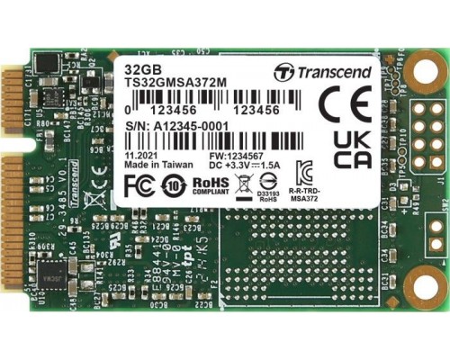 SSD Transcend MSA372M 32GB mSATA SATA III (TS32GMSA372M)