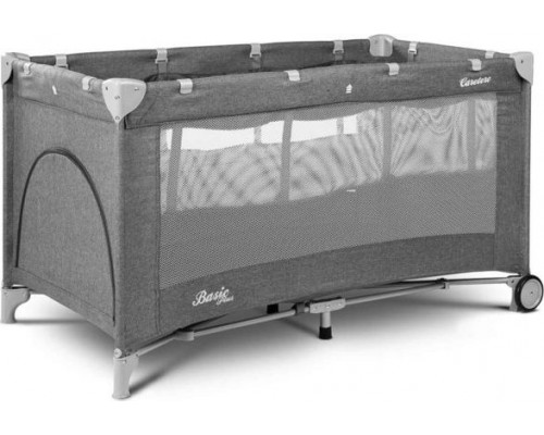 Caretero BASIC PLUS playpen + bag - graphite