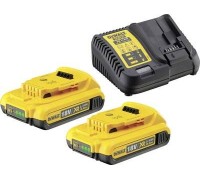 Dewalt set: charger and 18V 2Ah batteries (DCB115D2-QW)