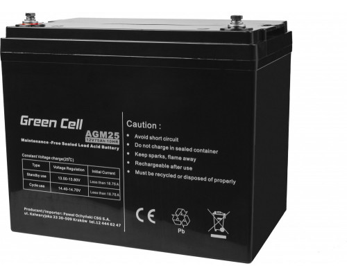 Green Cell AGM VRLA 12V 75Ah
