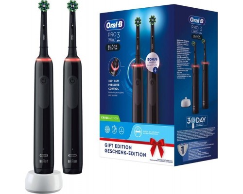 Brush Oral-B Pro 3 3900 Duo 2 pcs. Black