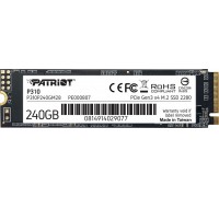 SSD Patriot P310 240GB M.2 2280 PCI-E x4 Gen3 NVMe (P310P240GM28)