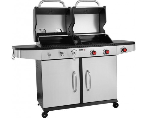 Yato Gas-coal grill, stainless steel 8.2 kW