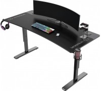 Gaming desk Ultradesk Cruiser Black 160 cmx70 cm