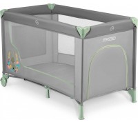 Ricokids Travel cot 125 x 65 x 78 cm gray-mint (RK-240)