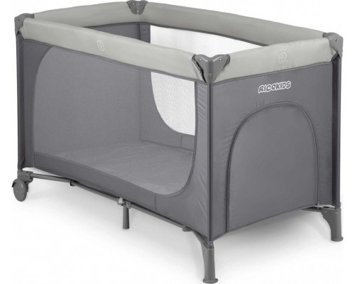 Ricokids Travel cot 125 x 65 x 78 cm RK-240 light gray