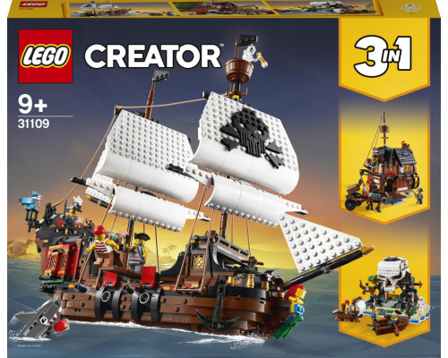 LEGO Creator 3-in-1 pirātu kuģis (31109)