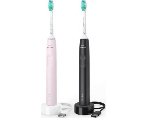 Brush Philips Sonicare 3100 HX3675/15 2 pcs. Pink/Black