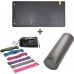 HMS Set MFK04 + FS106 + Set of resistance bands 100 cm x 50 cm x 1 cm Black