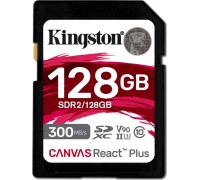 Kingston Canvas React Plus SDXC 128 GB Class 10 UHS-II/U3 V90 (SDR2/128GB)