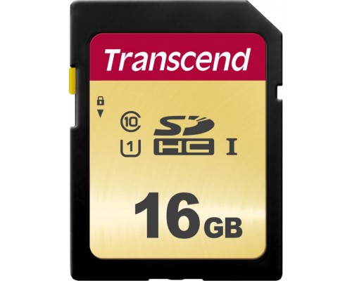 Transcend 500S SDHC 16 GB Class 10 UHS-I/U1 V30 (TS16GSDC500S)